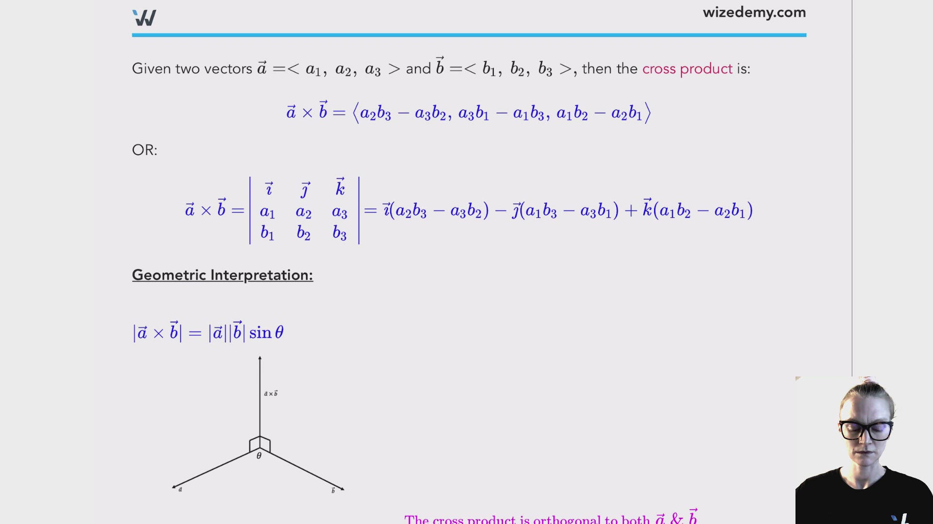 Cross Product - Wize University Calculus 3 Textbook | Wizeprep
