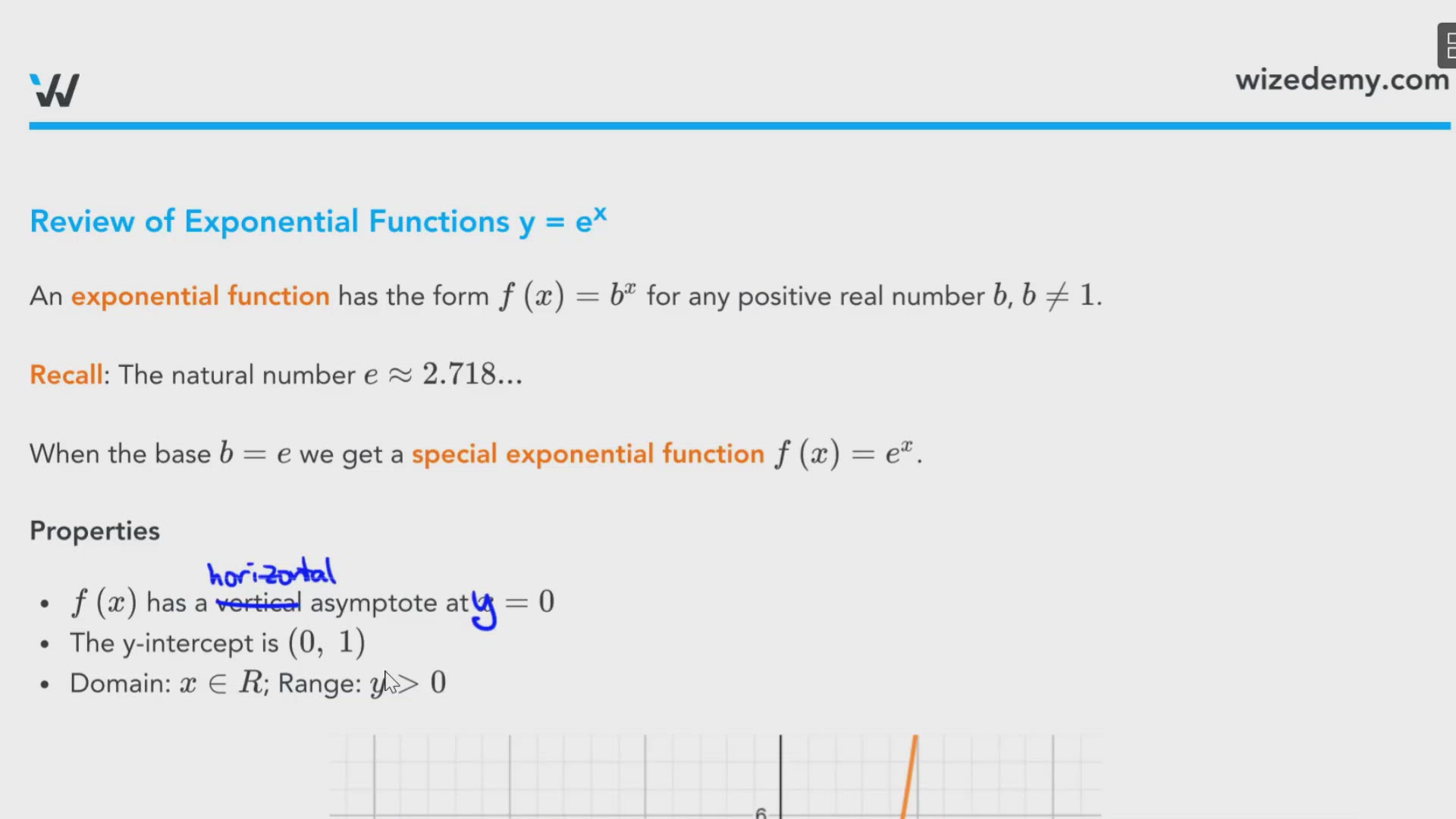Review Of Exponential Functions Y E X Wize High School Grade 12 Calculus Textbook Wize Review Of Exponential Functions Y E X Wize High School Grade 12 Calculus Textbook Wize