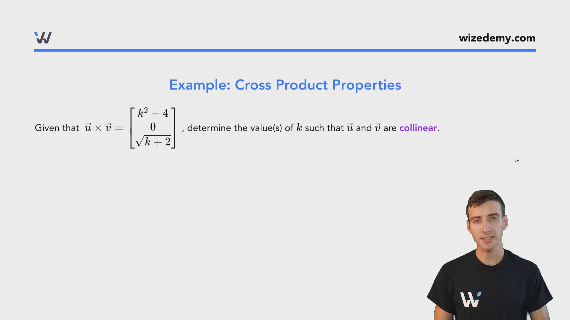 Cross Product Properties Wize University Linear Algebra Textbook