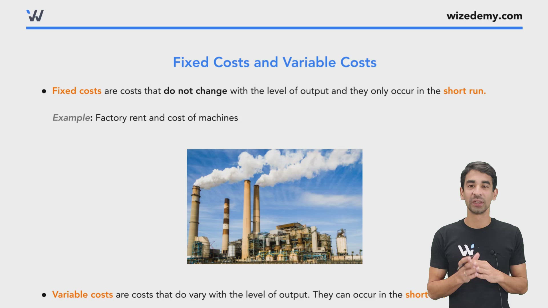 Fixed Costs and Variable Costs Wize University Microeconomics Textbook Wizeprep