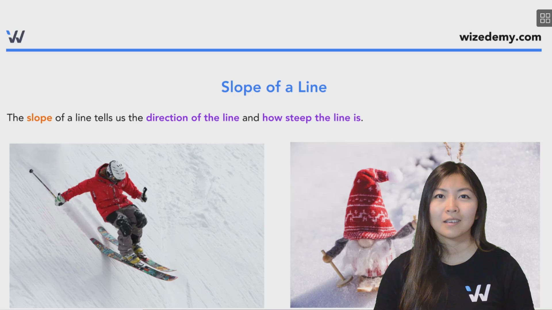 Slope of a Line - Wize High School Grade 9 Math Textbook | Wizeprep