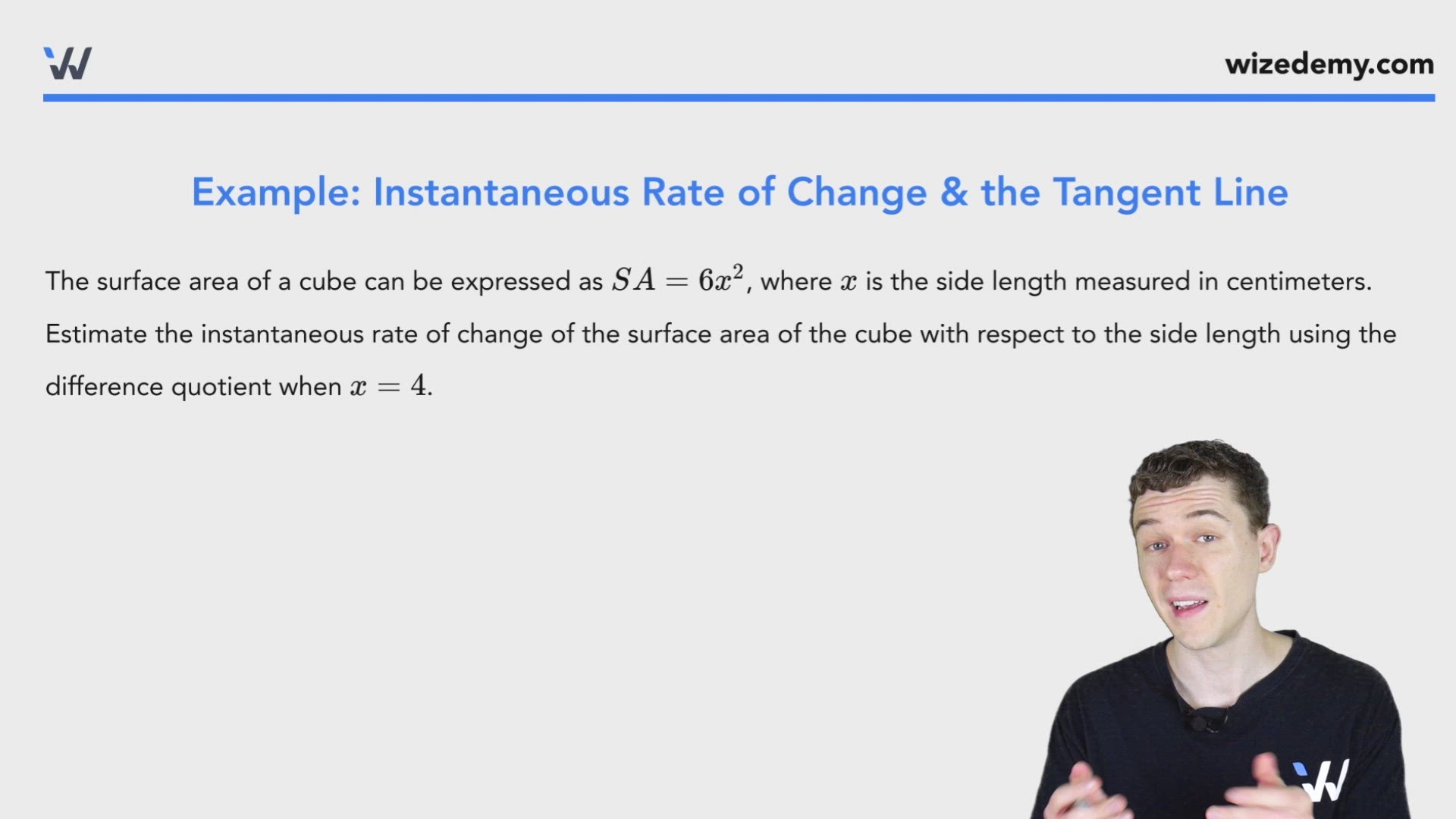 Instantaneous Rate of Change & the Tangent Line - Wize High School Grade 12  Pre-Calculus Textbook | Wizeprep