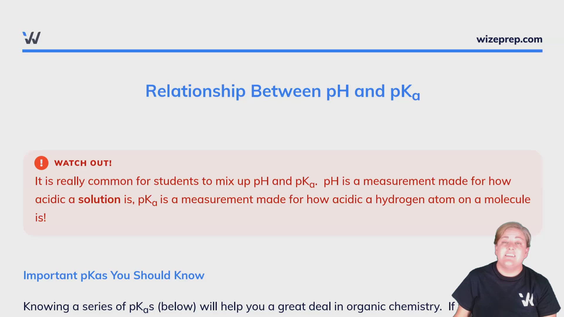 Relationship Between pH and pKa Wize University Organic Chemistry