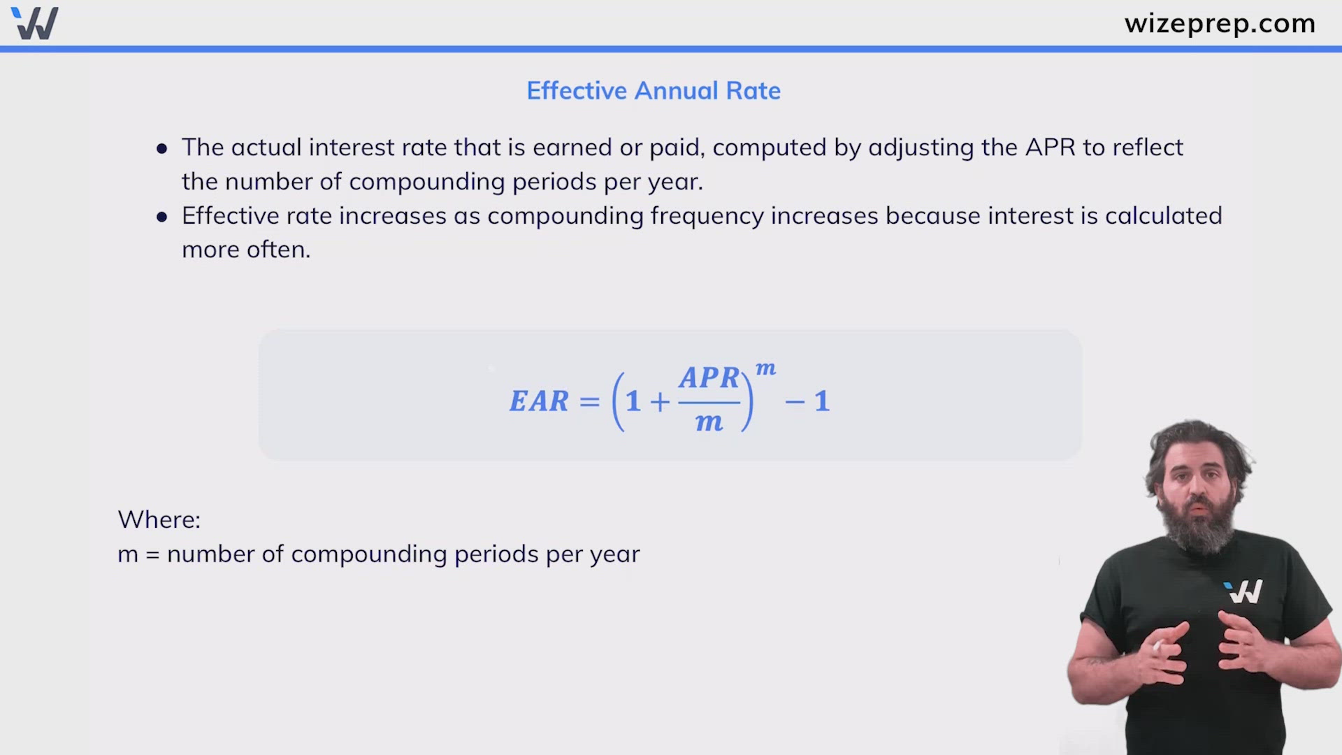 Effective Annual Rate - Wize University Introduction to Finance Textbook |  Wizeprep