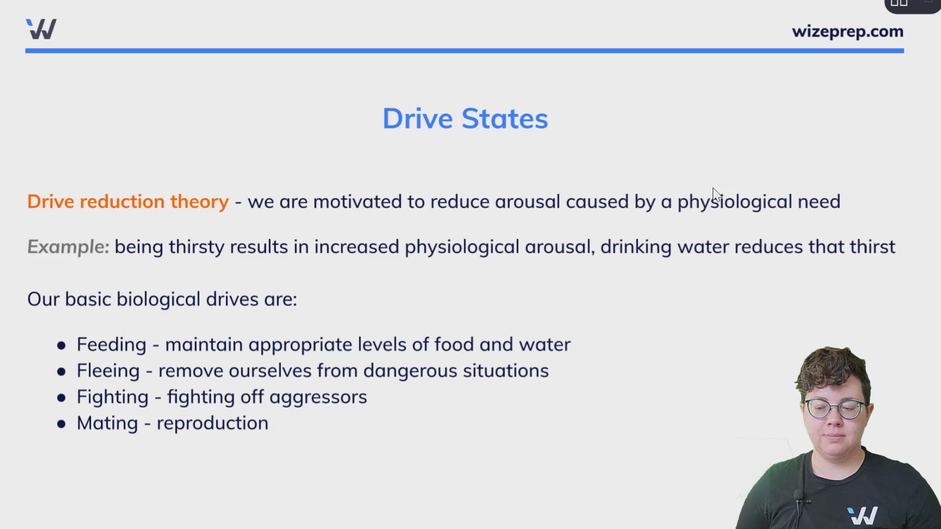 Drive States Wize University Psychology Textbook Wizeprep