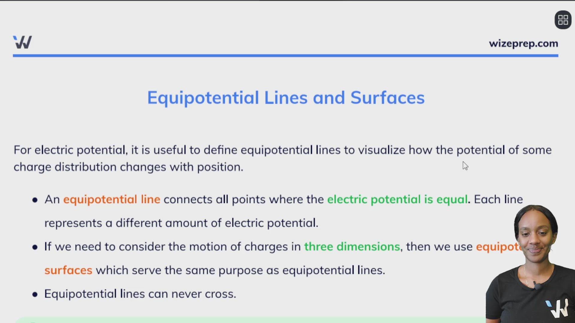 Equipotential Lines and Surfaces Wize University Physics 2 Textbook